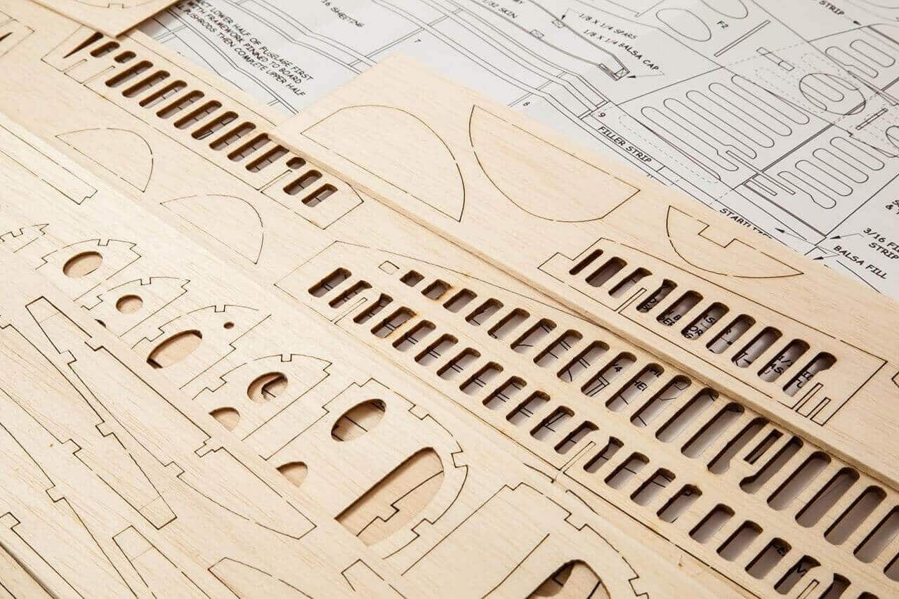 DH98 Mosquito 36.5 Laser Cut Wood Pack